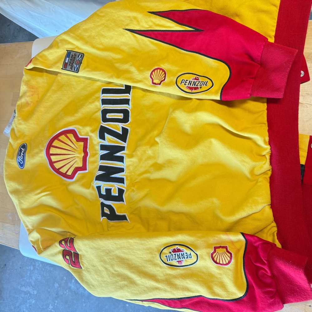 Pennzoil Yellow and Red Bomber Jacket